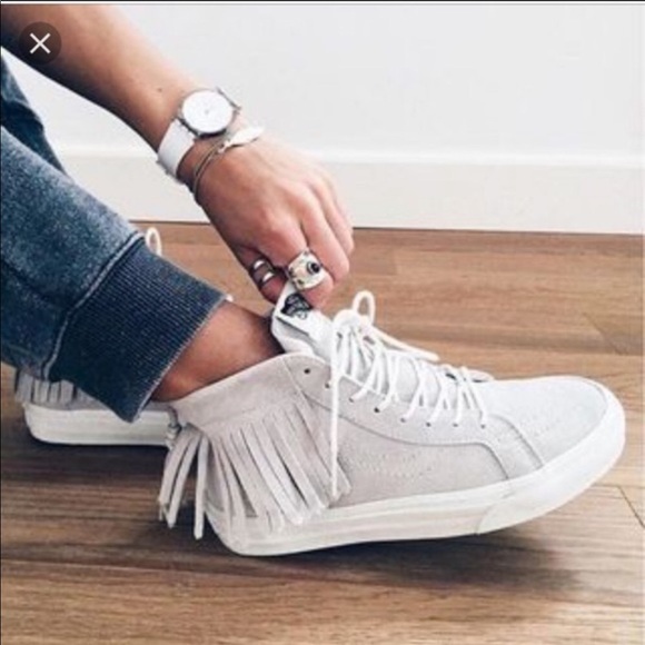 vans fringe sneakers